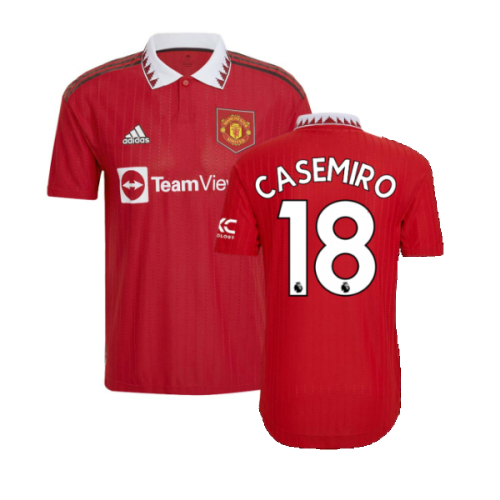 2022-2023 Man Utd Authentic Home Shirt (CASEMIRO 18)