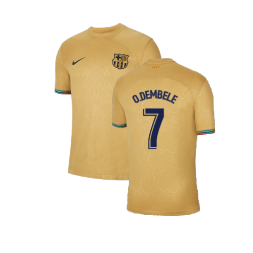 2022-2023 Barcelona Away Shirt (O.DEMBELE 7)