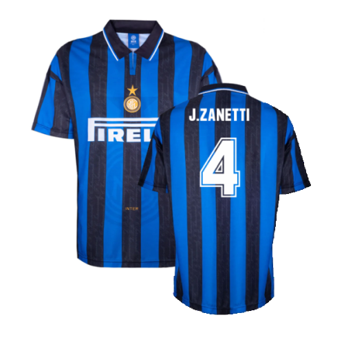 1996 Inter Milan Home Shirt (J.ZANETTI 4)