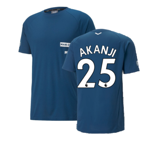 2022-2023 Man City Casuals Tee (Blue) (AKANJI 25)