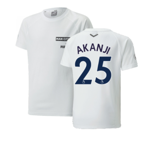 2022-2023 Man City Casuals Tee (White) - Kids (AKANJI 25)