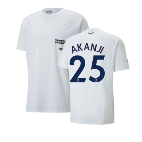 2022-2023 Man City Casuals Tee (White) (AKANJI 25)