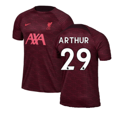 2022-2023 Liverpool Pre-Match Training Shirt (Red) (ARTHUR 29)