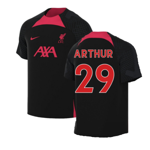 2022-2023 Liverpool Training Shirt (Black) (ARTHUR 29)