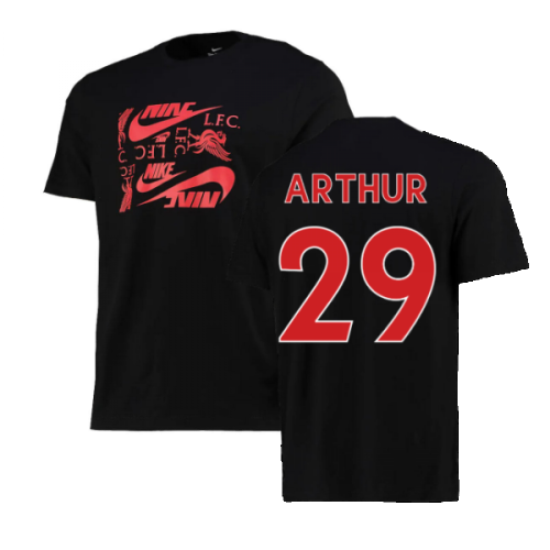 2022-2023 Liverpool Graphic Tee (Black) (ARTHUR 29)