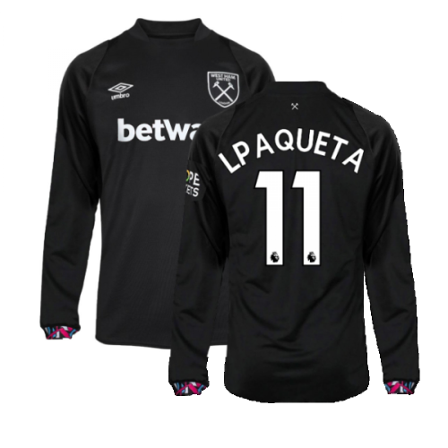 2022-2023 West Ham Long Sleeve Away Shirt (L PAQUETA 11)