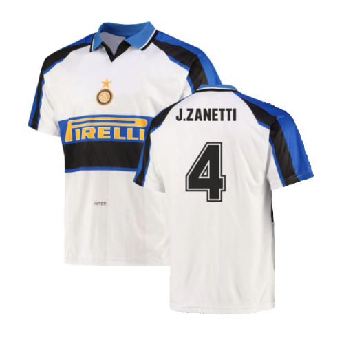 1996 Inter Milan Away Shirt (J.ZANETTI 4)