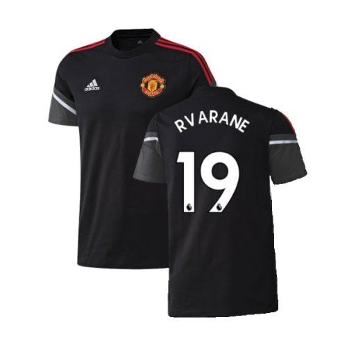 2022-2023 Man Utd Training Tee (Black) (R VARANE 19)