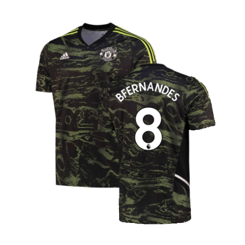 2022-2023 Man Utd EU Training Jersey (Solar Slime) (B FERNANDES 8)