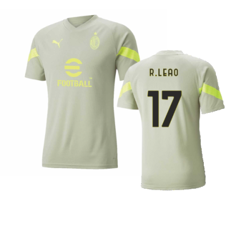 2022-2023 AC Milan Training Jersey (Spring Moss) (R.LEAO 17)