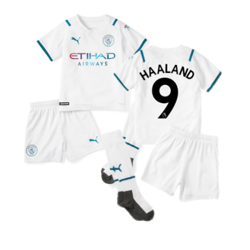 2021-2022 Man City Away Mini Kit (HAALAND 9)