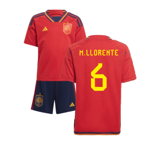 2022-2023 Spain Home Mini Kit (M.Llorente 6)