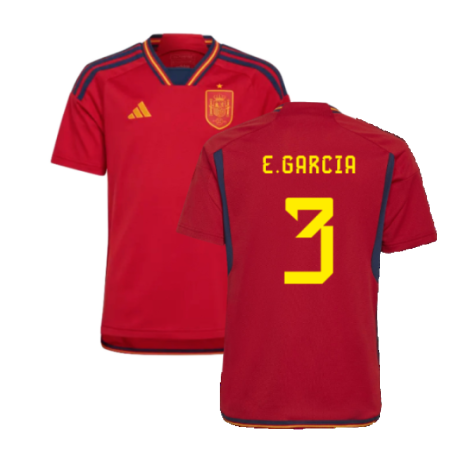 2022-2023 Spain Home Shirt (Kids) (E.Garcia 3)