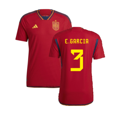 2022-2023 Spain Authentic Home Shirt (E.Garcia 3)