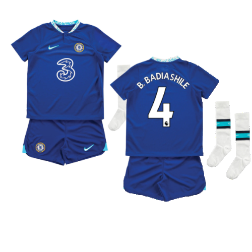 2022-2023 Chelsea Little Boys Home Mini Kit (B. Badiashile 4)