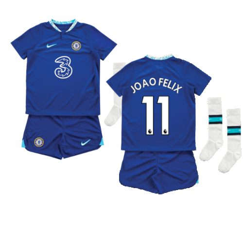 2022-2023 Chelsea Little Boys Home Mini Kit (Joao Felix 11)