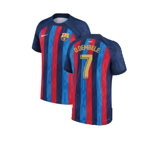 2022-2023 Barcelona CL Training Shirt (Grey) (O.DEMBELE 7)