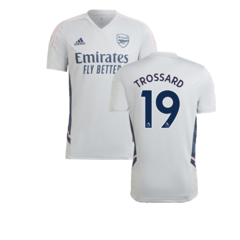 2022-2023 Arsenal Training Shirt (Clear Onix) (Trossard 19)