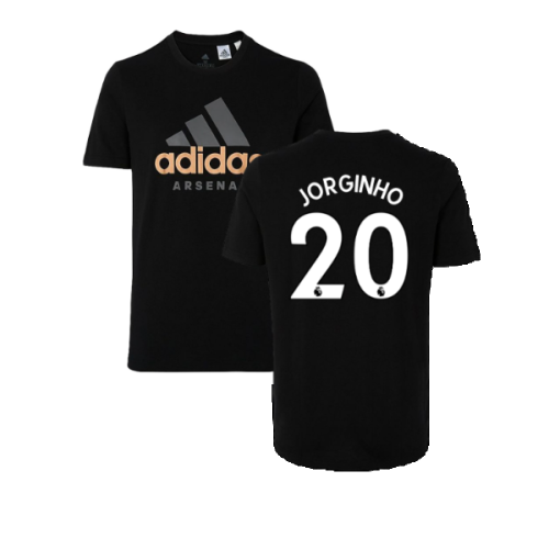 2022-2023 Arsenal DNA Graphic Tee (Black) (Jorginho 20)