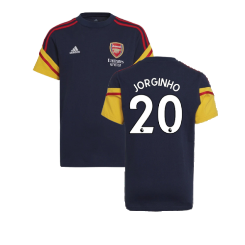 2022-2023 Arsenal Training Tee (Navy) (Jorginho 20)