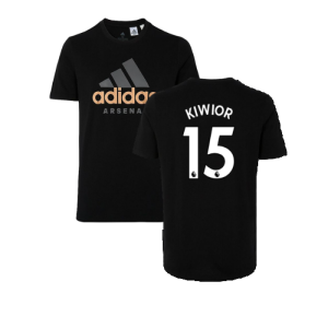 2022-2023 Arsenal DNA Graphic Tee (Black) (Kiwior 15)