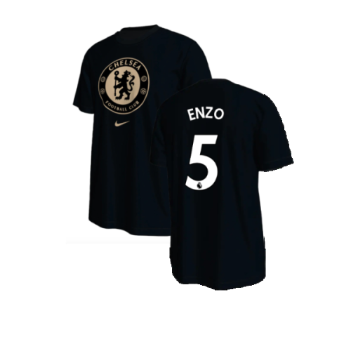 2022-2023 Chelsea Crest Tee (Black) (Enzo 5)