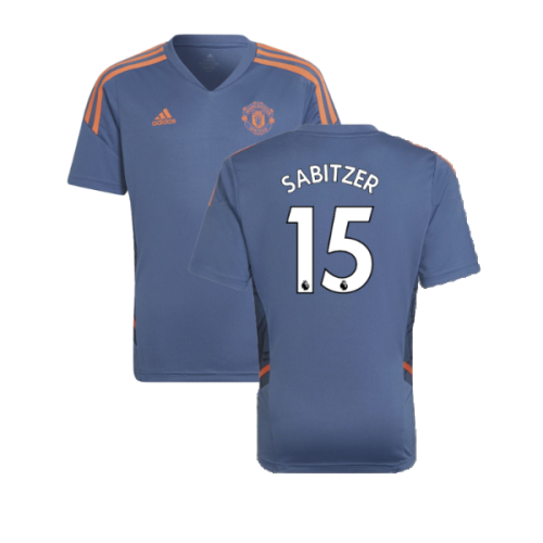 2022-2023 Man Utd Training Shirt (Blue) - Kids (Sabitzer 15)