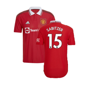 2022-2023 Man Utd Authentic Home Shirt (Sabitzer 15)