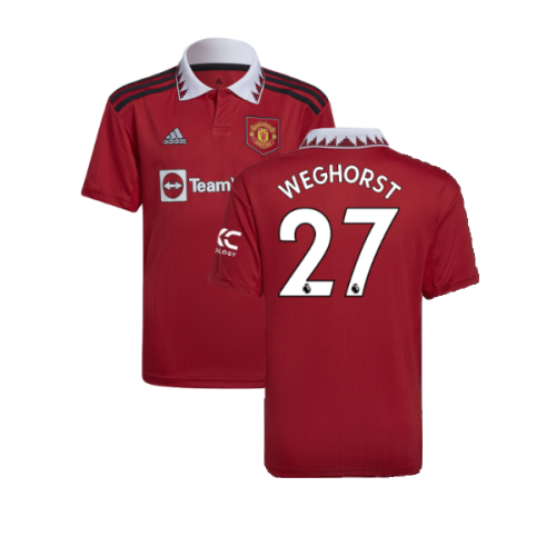 2022-2023 Man Utd Home Shirt (Kids) (Weghorst 27)