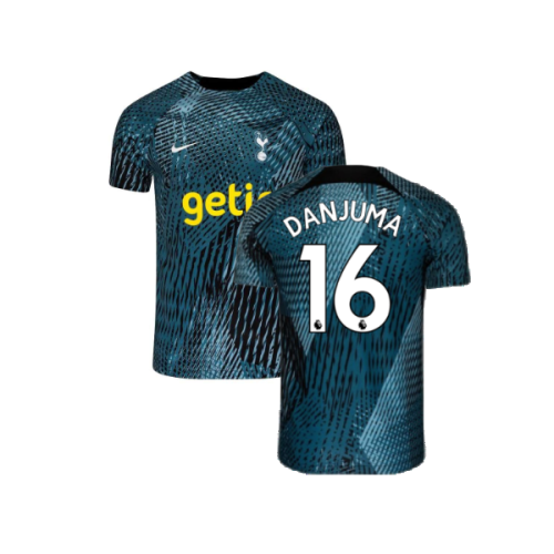 2022-2023 Tottenham Pre-Match Training Shirt (Rift Blue) (Danjuma 16)