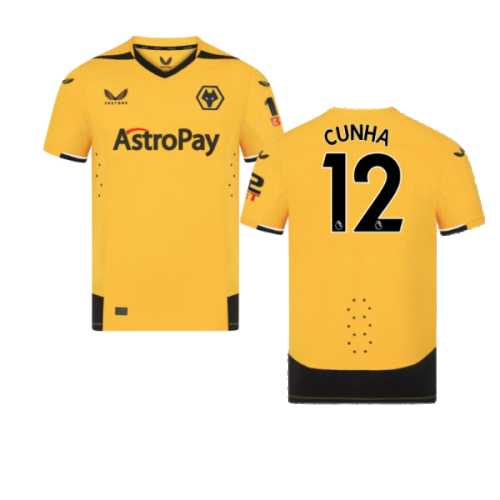 2022-2023 Wolves Home Pro Jersey (Cunha 12)