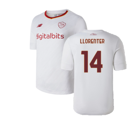 2022-2023 Roma Away Shirt (Llorente R 14)