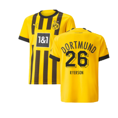 2022-2023 Borussia Dortmund Home Shirt (Kids) (Ryerson 26)