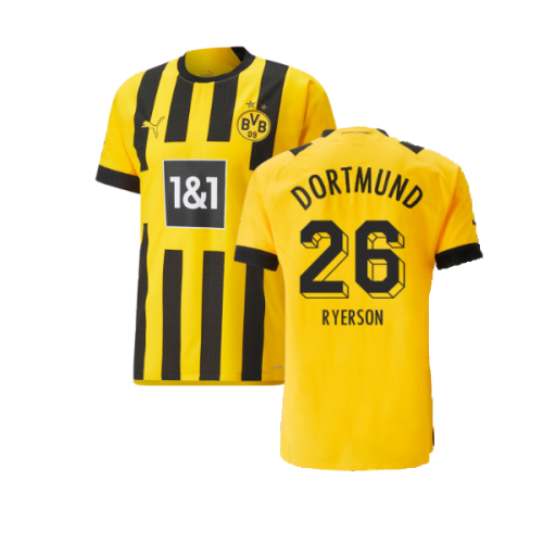 2022-2023 Borussia Dortmund Authentic Home Shirt (Ryerson 26)