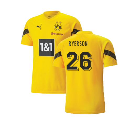 2022-2023 Borussia Dortmund Training Jersey (Yellow) (Ryerson 26)