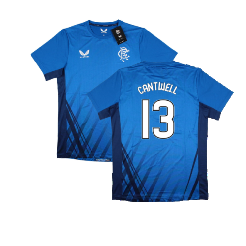 2022-2023 Rangers Training Short Sleeve Tee (Blue) (Cantwell 13)