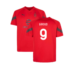 2022-2023 AC Milan Training Jersey (Red) (Giroud 9)