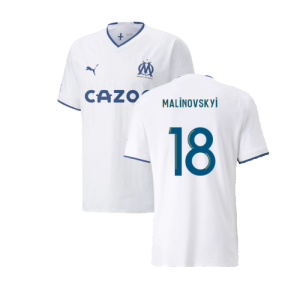 2022-2023 Marseille Authentic Home Shirt (Malinovskyi 18)