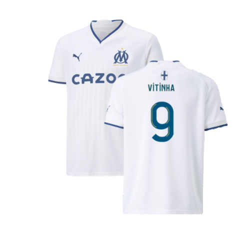 2022-2023 Marseille Home Shirt (Kids) (Vitinha 9)