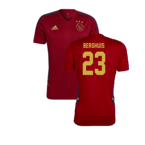 2022-2023 Ajax Training Jersey (Red) (Berghuis 23)