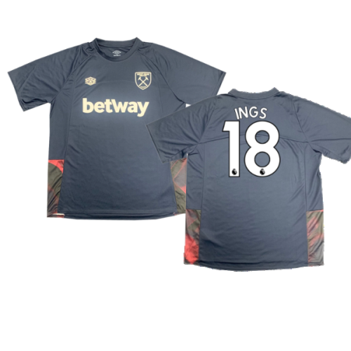 2022-2023 West Ham Training Jersey (S) - Blue Glow (Ings 18)