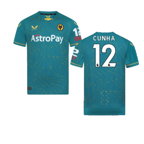 2022-2023 Wolves Away Pro Jersey (Cunha 12)