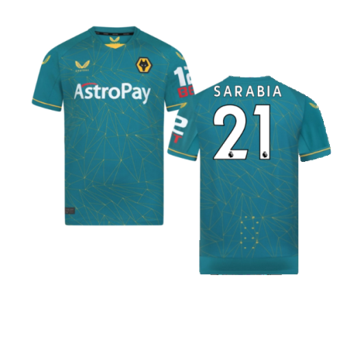 2022-2023 Wolves Away Pro Jersey (Sarabia 21)