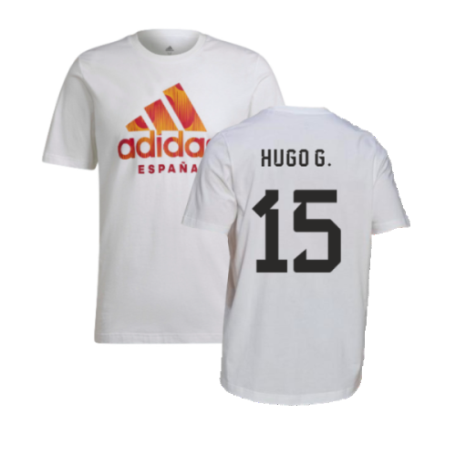 2022-2023 Spain DNA Graphic Tee (White) (Hugo G. 15)