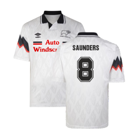 Derby County 1992 Umbro Shirt (Saunders 8)