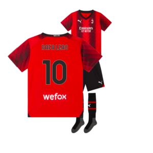 2023-2024 AC Milan Home Mini Kit (Rafa Leao 10)