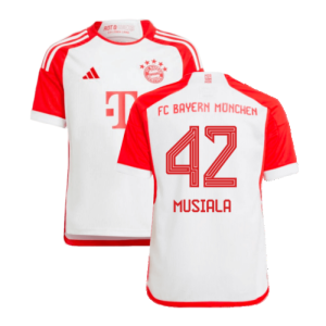 2023-2024 Bayern Munich Home Shirt (Kids) (Musiala 42)