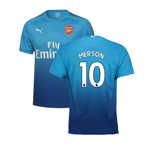 2017-2018 Arsenal Away Shirt (Merson 10) - Kids