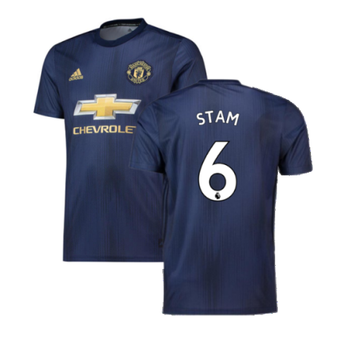 2018-2019 Man Utd Adidas Third Football Shirt (Stam 6)