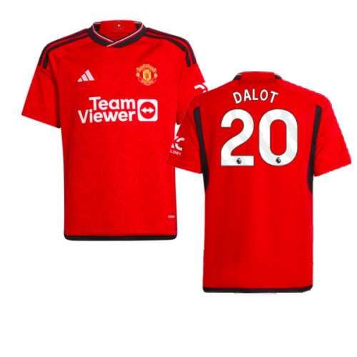 2023-2024 Man Utd Home Shirt (Kids) (Dalot 20)